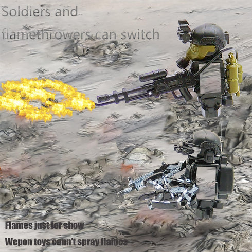Sendhjurf WW2 Pack Set Set Sets Weapons Military Toy Swat Team Army for Kits,Camouflage Weapon Guns for Minifigure