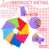8 Pcs Rainbow Sensory Mat Massage Game Mats for Kids - Orthopedic Puzzle Tiles for Autistic Children