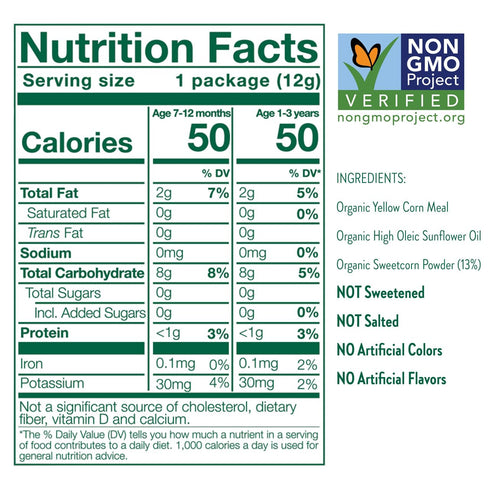 Pack, (Pack 18) Little Bellies Organic Round-a-Bouts Variety Sweetcorn & Pumpkin