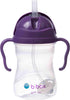 b.box Sippy Cup with Weighted Straw, Leak Proof and Spill Proof for Babies 6m+ to Toddlers (Grape, 8oz)