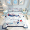 Erosebridal Helicopter Comforter Baby Nursery Toddler Bedding Set for Boys Airplane Twin