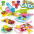 Set Color Dough Toys for Kid Kitchen Creations Little Chef Color Dough Games