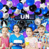 Blue Black Purple Balloon Arch Garland Kit - 125PCS for Video Game Birthday Decorations