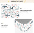 miaozhen 1 Pack 52x28 Cotton Baby Crib Sheets Comfy Breathable Cute Cartoon Tropical Shark White Toddler Mattresses