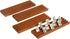 GSE Games & Sports Expert Domino Set of 4 Wooden Domino Trays