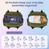 Backpack, Pack RUVALINO Diaper Bag Multifunction Travel Maternity Baby Changing Bags, Large Capacity, Waterproof, Olive