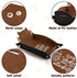Cat Dice Rolling Tray, Novelty Folding Leather Dice Holder, Portable Storage Accessories for DND RPG Game Players