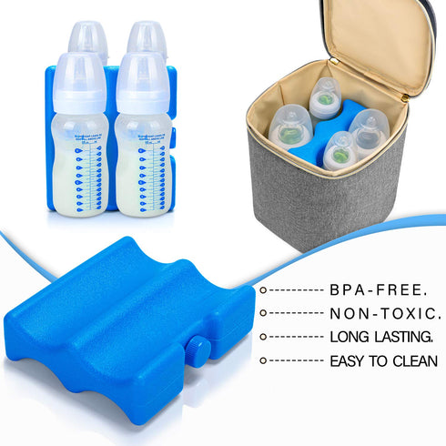 Pack, Pack Teamoy Breastmilk Ice Bottle Ice for Breastmilk Storage and Breastfeeding Working Mom, Medium