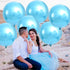 KatchOn Light Blue Foil Balloons - 22 Inch Pack of 6 for Baby Gender Reveal and Under The Sea Party Decorations