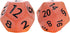 Gate Keeper Games and Dice: Sea Glass Dice - Firebrand 7pc RPG Set, Flaming Yellow & Fire Damage Orange