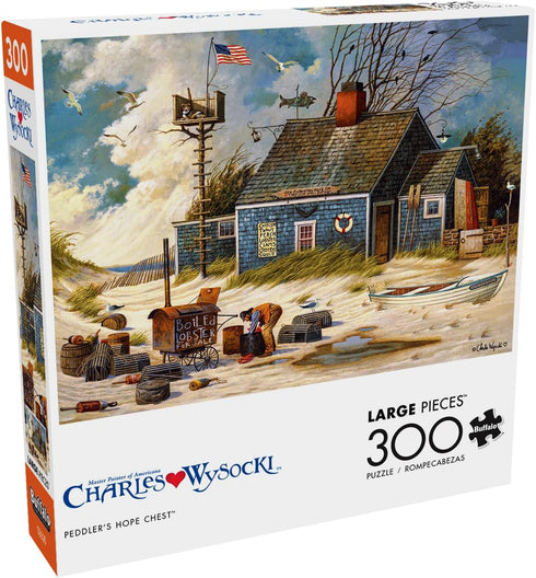 Buffalo Games - Charles Wysocki - Peddler's Hope Chest - 300 Piece Jigsaw Puzzle