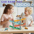 1-3, 6 4-Level 1 Wooden Car Ramp Toy for Toddlers Montessori Toy with Cars (Dinosaur & Racing), Car Ramp Race Track