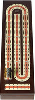Set 3 9 2 BIVOMON Cribbage Board Game Continuous Track Wooden Board with Magnetic Lock, Metal Pegs, Playing Cards