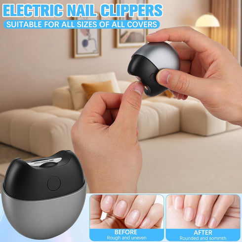 Generic 3 1 2-Speed Trimmer in Automatic Electric Nail Clipper, Electric Nail Grinder, USB Rechargeable, Portable Nail