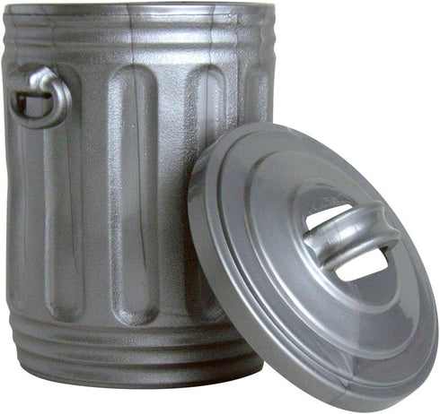 Silver Trash Can for Wrestling Action Figures