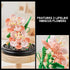 Nipurex 520 Flower Bouquet Building Kit, Hibiscus Flower Building Blocks with Dust Cover, Brick Flowers Building