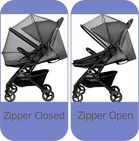 Mosquito Net Universal Stroller Netting, Durable Double Zipper Design for Strollers