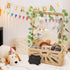 8 1 Closet, In Wooden Baby Shower Crate Baby Basket with Handle Footprint Kit for Baby Shower Gifts, Baby Shower Wooden
