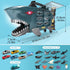 8 deAO Shark Toys Shark Truck with Animal Toys, PCS Toy Trucks,Lights Music Effects,Birthday Gifts for Toddler Kids