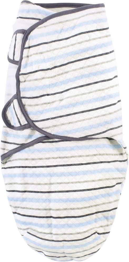 3pk, 0-3 Hudson Baby Unisex Baby Quilted Cotton Swaddle Wrap Royal Safari, Months
