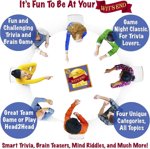 Wit's End - A Mind Challenging Trivia and Brain-Teasing Game for Adults & Family