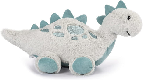TCBunny 15" Baby Dinosaur Bedtime Stuffed Animal Plush Toy, Stephan the Stegosaurus in Grey