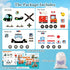 Emergency Vehicles 3D Puzzle Toy, HUZU Wooden Building Blocks for Kids 3-8, Fire Truck, Ambulance, Police Car Gifts