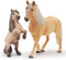 Gemini&Genius Horses Toy for Kids, Premium Farm Horse Animal Playset with Mare and Horse Cub Family Action Figures