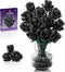 TYCOLE Black Roses Flowers Building Sets, Artificial Bouquet Botanical Collection Building Blocks for