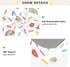 CZXW 52" 28" Rainbow with Sprinkles Crib Sheets Fitted x Natural Cotton Soft & Breathable for Baby Crib Mattress