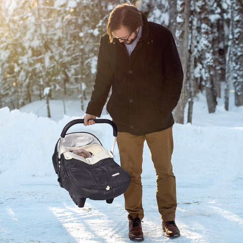 Orzbow Baby Car Seat Cover, Universal Winter Car Seat Cover with Adjustable Collar, Waterproof Carseat Covers Baby