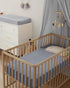 52''x28'' 2 Pack(Light Blissful Diary Muslin Crib Sheets for Girl Boy, Boho Neutral Soft Cotton Baby Sheet for Standard