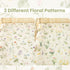 2 Pack 5228 SDIII Floral Crib Sheets for Baby Girl Stretchy Microfiber Jersey Knit Fall Crib Sheets Floral for Standard