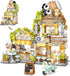 MindBox City Cafe Building Blocks Toys, Openable Coffee Shop Building Set for