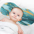 YETTASBIN Blue Gold Marble Muslin Baby Burp Cloth, Super Soft Absorbent Cotton Burp Rag Baby Bibs Feeding Cloth
