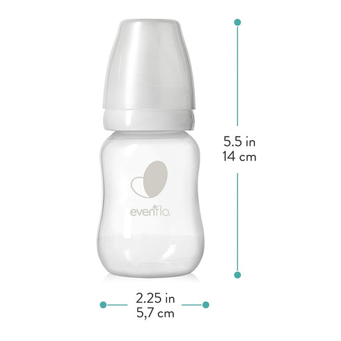 4 (Pack 6) Evenflo Feeding Premium Proflo Venting Balance Plus Standard Neck Baby, Newborn and Infant Bottles