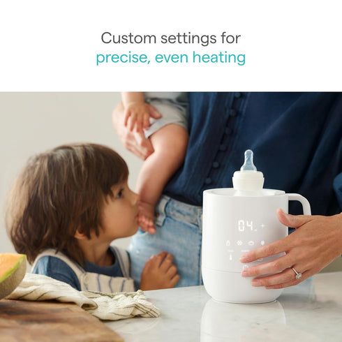 Munchkin Precision Baby Bottle Warmer for Breastmilk, Formula, Food Jars, and Sterilizing Small Parts - Compatible
