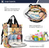 SUABO Backpack Baby Diaper Bag A Full-body Watercolor Of Retriever Large Bag Waterproof Travel Diaper Bags for Moms
