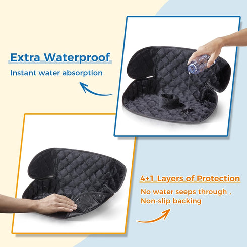 Zoiapai 6 4 2) Piddle Pad Car Seat Protector for Toddlers Waterproof, Non-Slip, Leak-Proof Potty Training Pad for Car