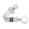 Chicco Universal Two in One Baby Pacifier/Soother Clip/Holder with Soft Attachment Ring for Teethers, Grey/White