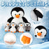 5 Set 14 Inch Mommy 4 Pcs Stuffed Animal Penguin Plush Toy Penguin Stuffed Animal with Cute Babies in Zippered Belly