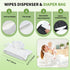 Fwkekye 2 Diaper Bag Organizer with Pieces Wipes Dispensers, Portable Stroller Mini Diaper Bag Pouches Travel Gear
