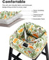 mamatepe 2-Point Baby High Chair Cover Restaurant with Strap Pads & Harness - Machine Washable, Waterproof, Portable