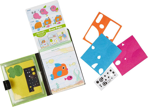 Melissa & Doug On The Go Felt Friends Craft Activity Set, 188 Felt Stickers - FSC Certified