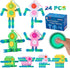 24Pcs Pop Fidget Spinners Bulk - Deformable Astronaut Fidget Spinner Keychain for Kids Adults Christmas Favors
