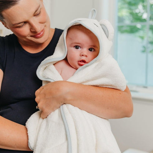 Juno Character Hooded Towel by Copper Pearl - Perfect for Baby Bath Time