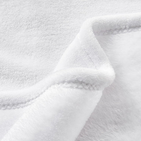 BEDELITE Baby Blankets for Boys and Girls - 30" x 40", Soft Cozy Fuzzy Fleece Blanket for Kids, White