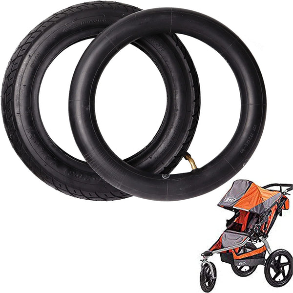 12 1/2 x2 1/4 Tire and Tube Set - Compatible with BOB Stroller Revolution Se Pro Flex Jogging Duallie