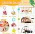 0-3-6-9-12 Tummy Jollybaby Crib Stroller Car Seat Toys for Baby Months, Time Hanging Sensory Toys for Newborn
