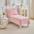 Set Girls,4 Set,Ultra Set DuShow Princess Toddler Bedding for Pieces Ruffles Toddler Bed Soft Kids Pink Sheet Includes